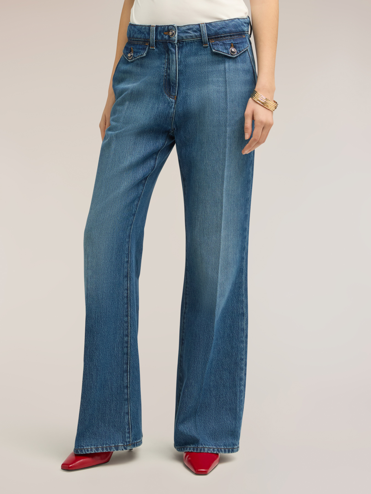 Jean flare avec poches, MOTIVI