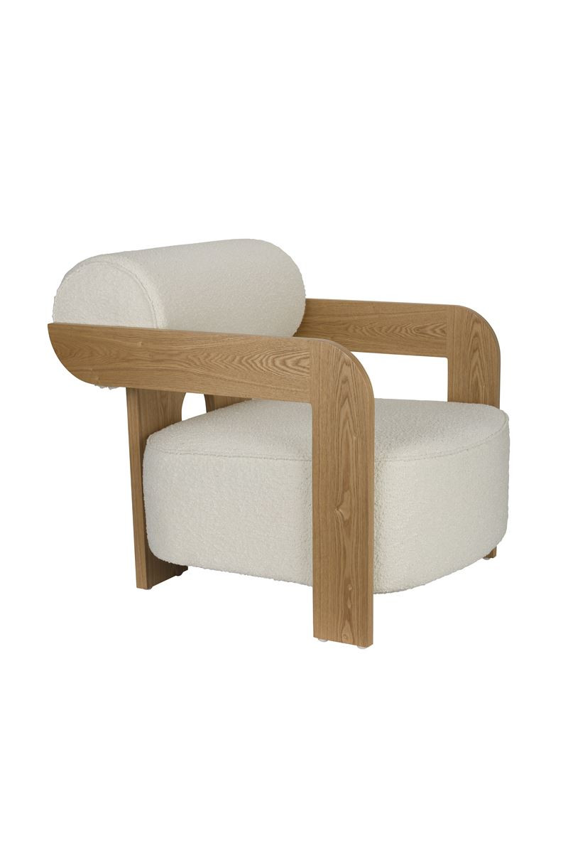 Fauteuil design en tissu, OOLONG, ZUIVER