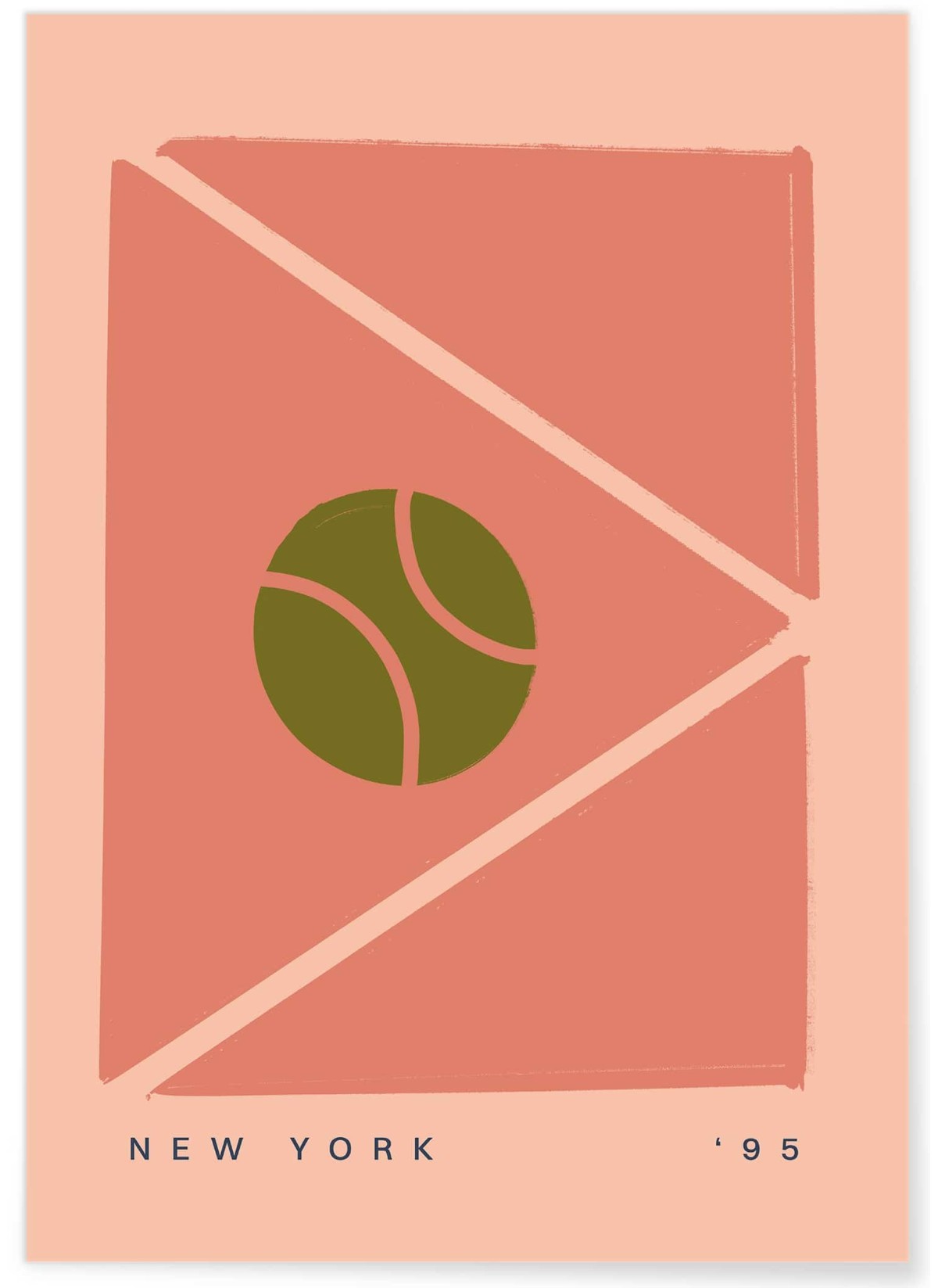 Affiche Tennis Rétro : Tennis Match 1995, L'AFFICHERIE