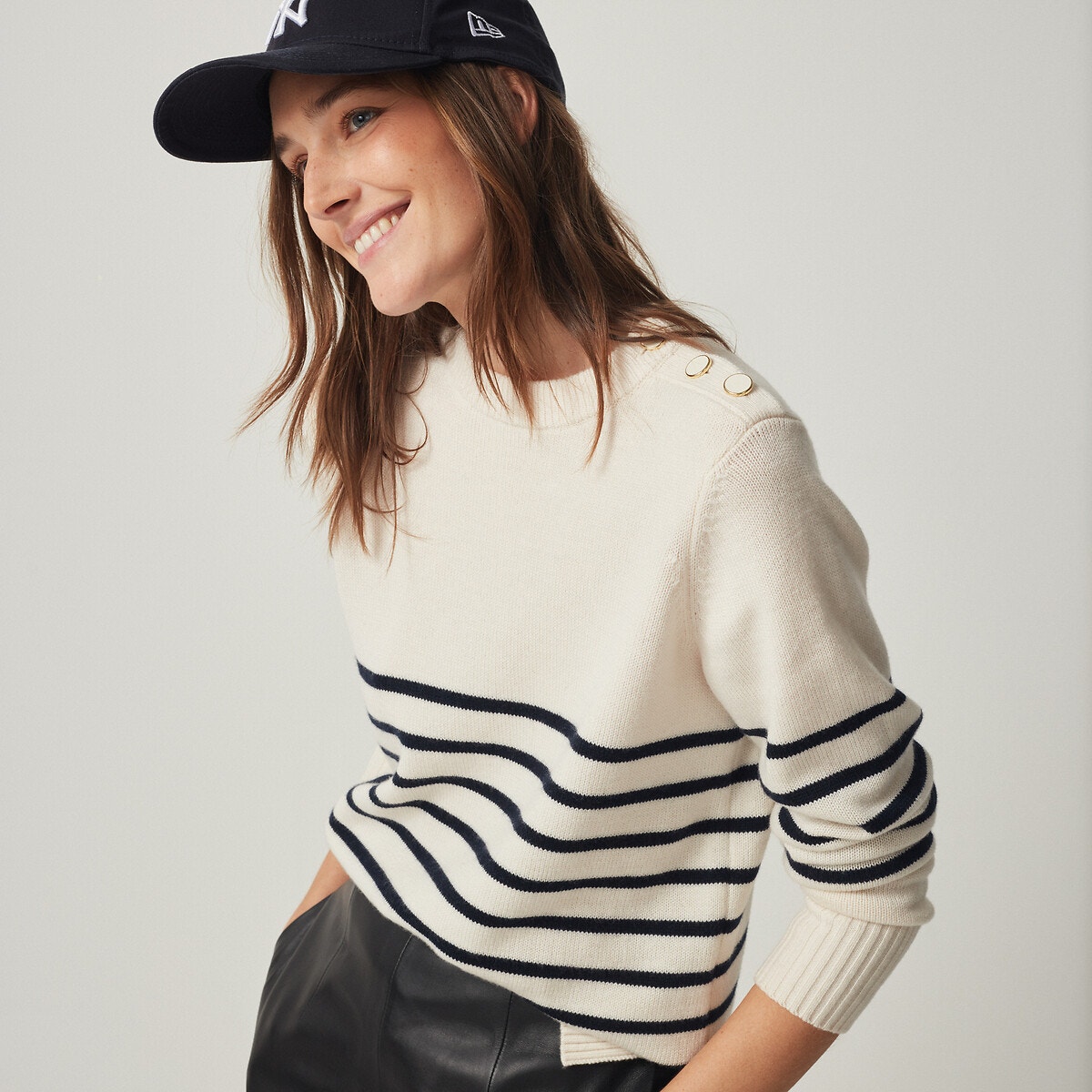 Pull en laine discount femme fait main