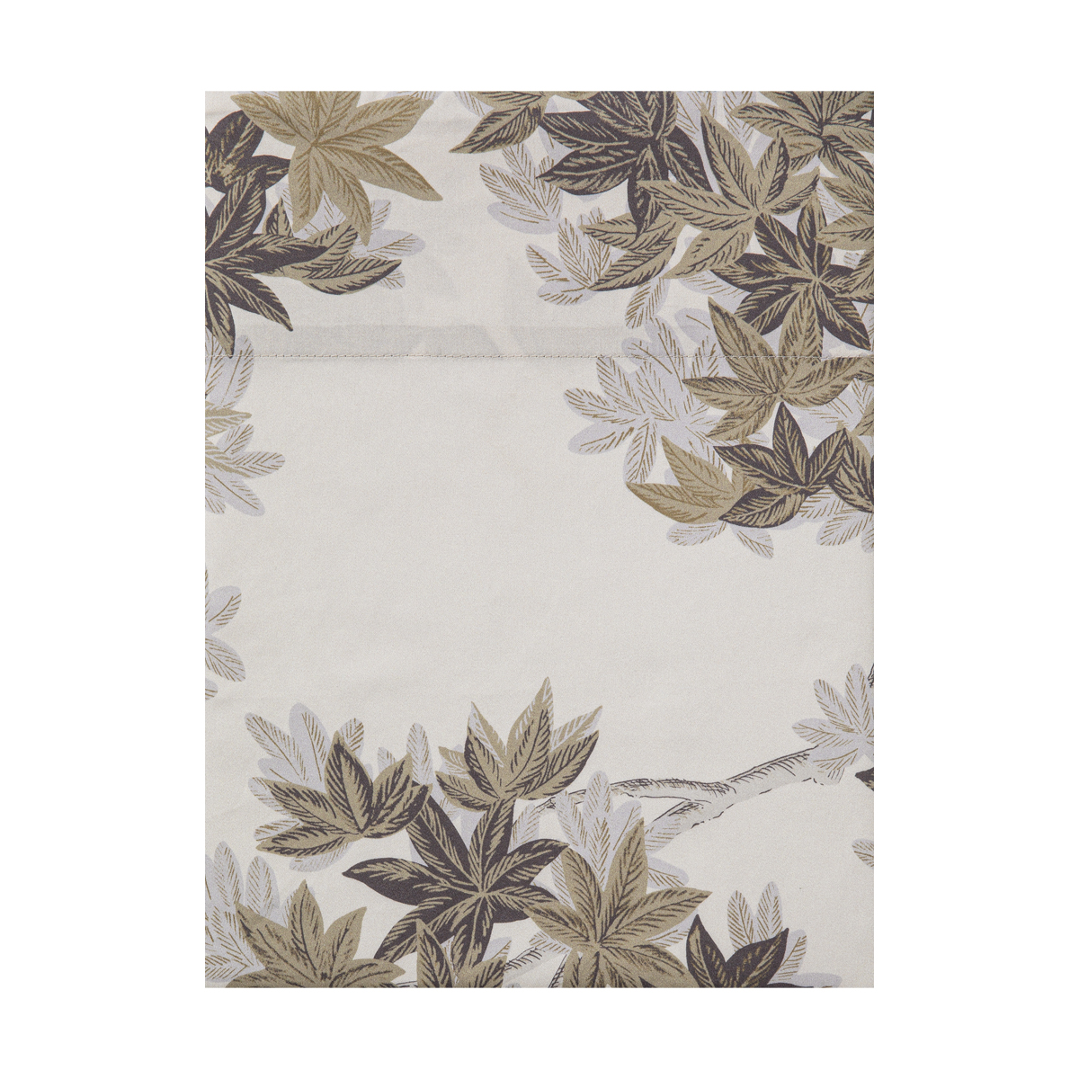 Drap plat imprimé en satin de coton bio, HALATTE, ALEXANDRE TURPAULT