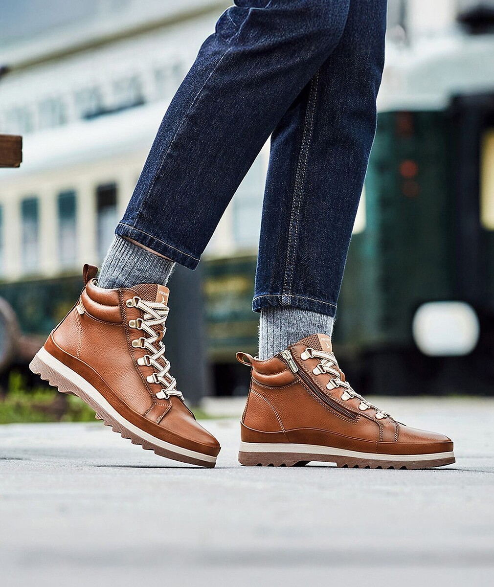 Pikolinos Botas de piel con cordones, VIGO — foto 6