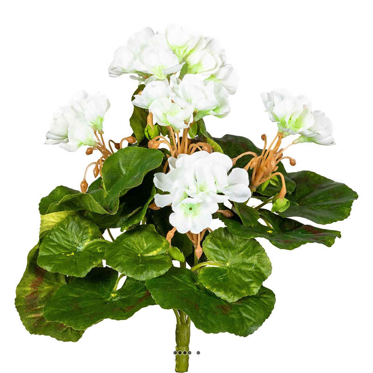 Piquet de géranium artificiel Anti-Uv H 24 cm, ARTIFICIELLES