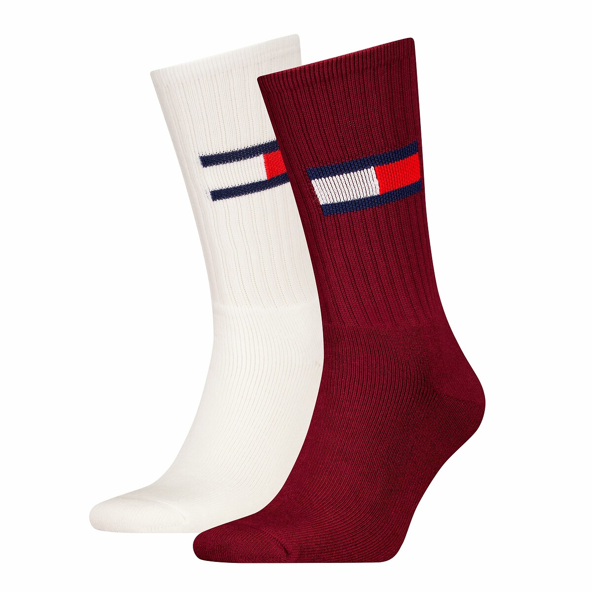 Set van 2 paar kousen met vlag logo