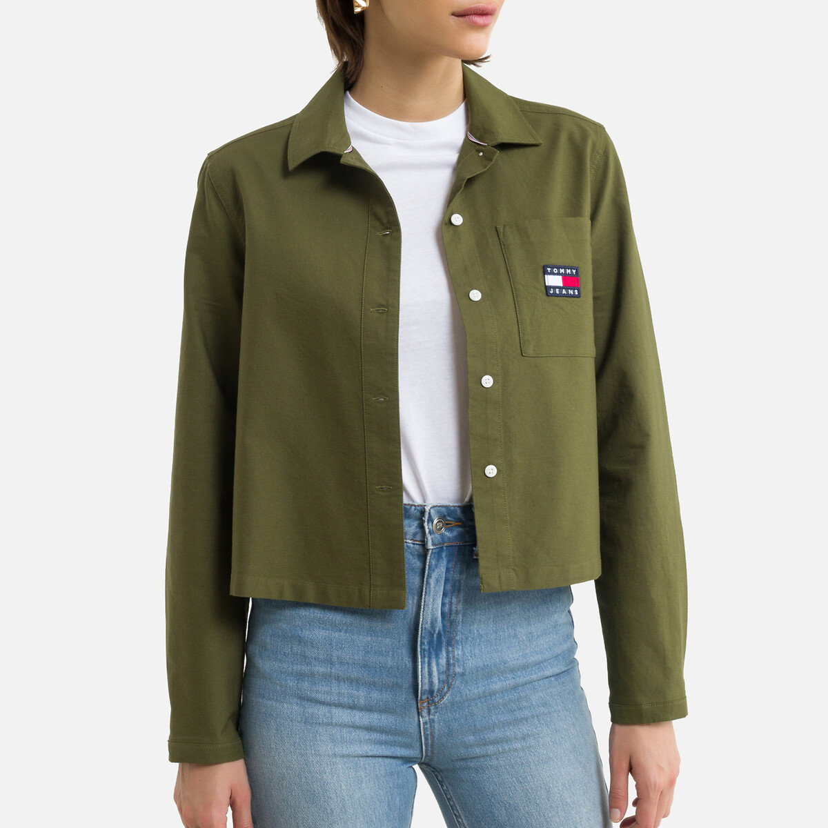logo badge olive Tommy Jeans 