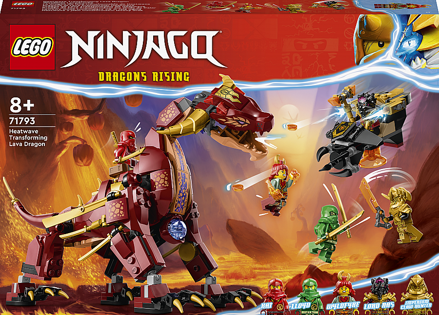 71793 Le dragon de lave transformable de heatwave, LEGO
