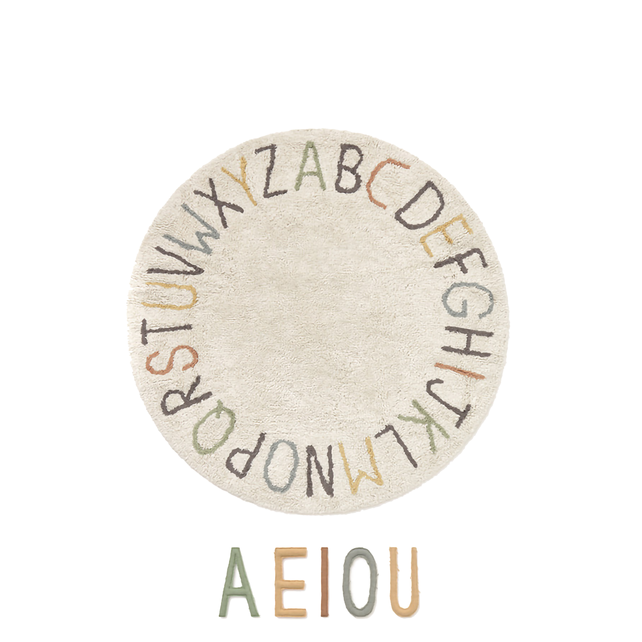 Tapis de jeu lavable ABC couleurs et lettres BACK TO SCHOOL, LORENA CANALS