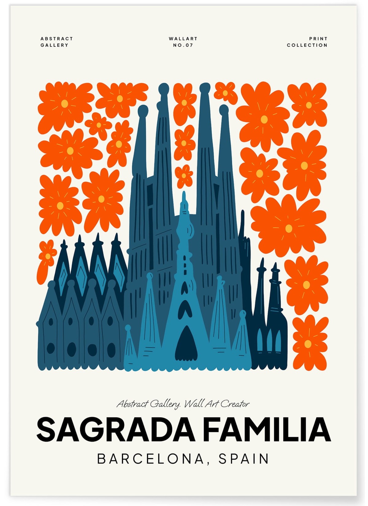 Affiche Espagne Sagrada Familia, L'AFFICHERIE