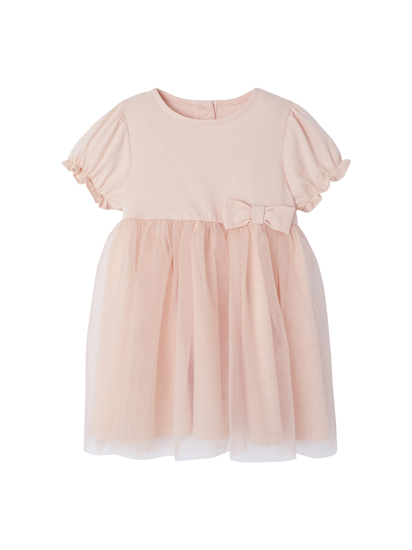 Robe cérémonie bébé tulle glitter, VERTBAUDET