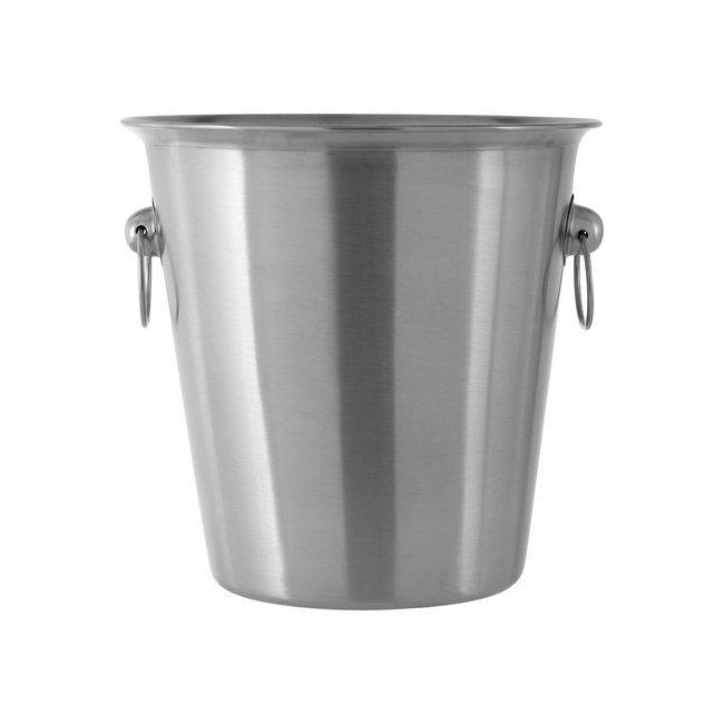 Champagne Bucket in Brushed Stainless Steel, silver-coloured, SO'HOME