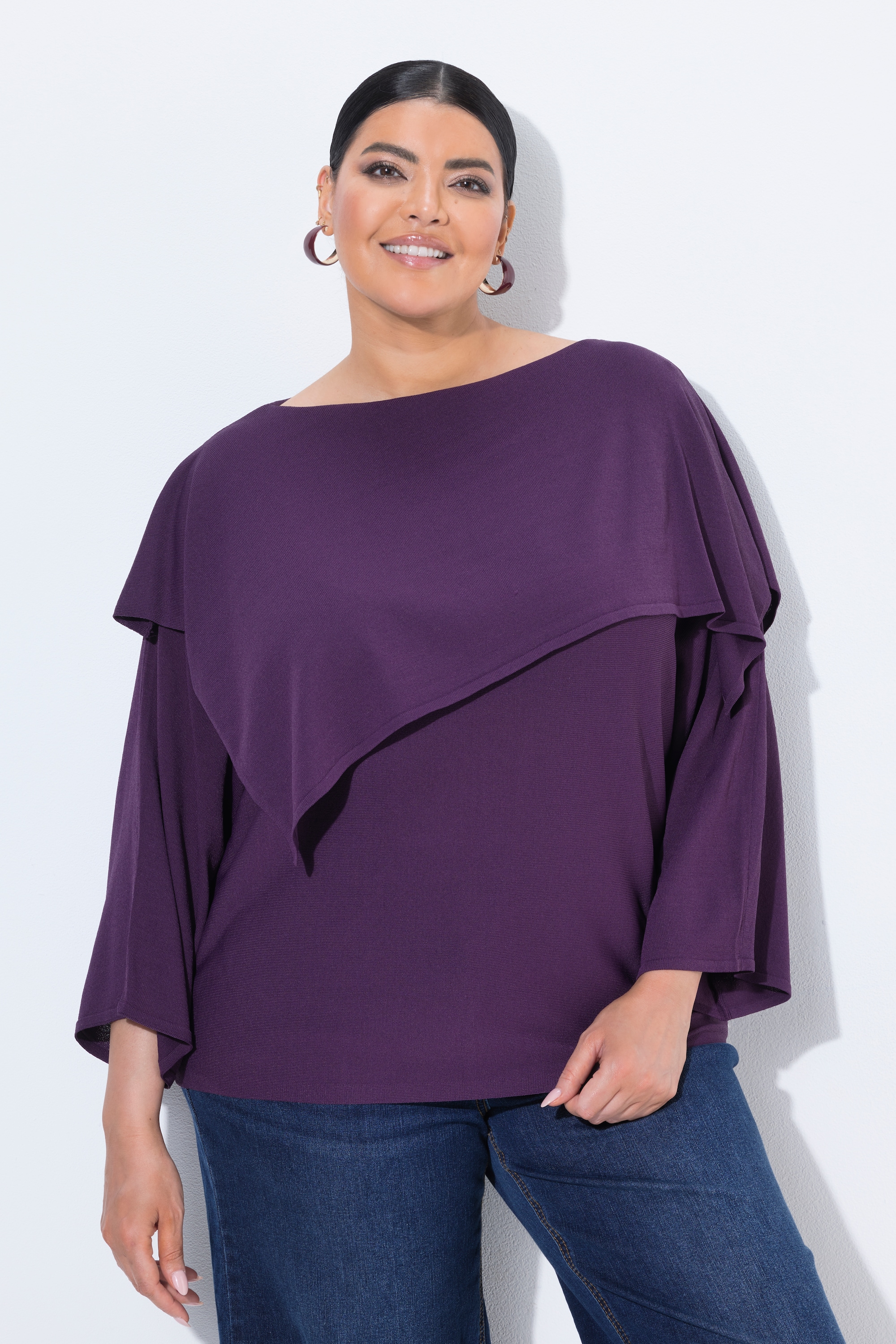 Pull esprit châle, coupe oversize, ULLA POPKEN
