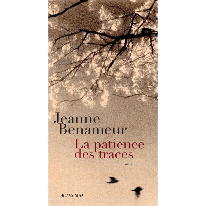 La patience des traces Jeanne Benameur image 0