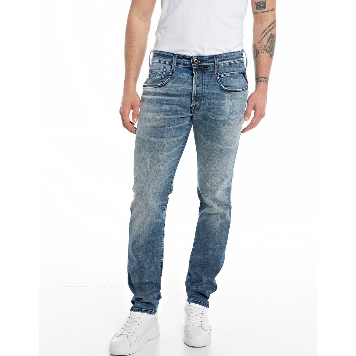 Image of Anbass Slim Fit Jeans in Mid Rise