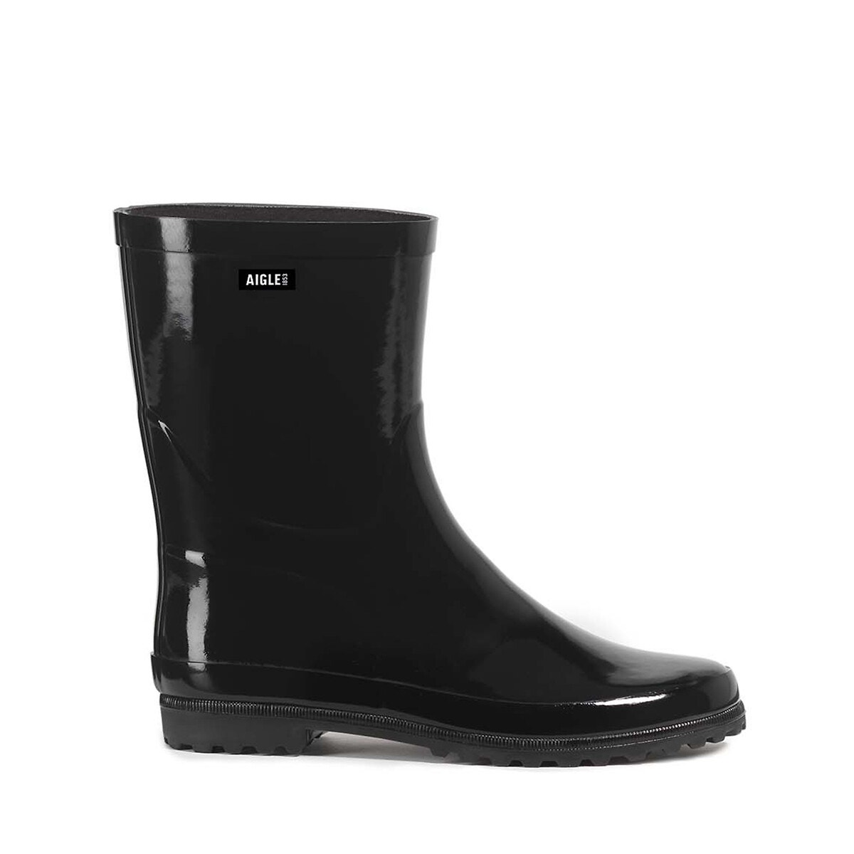 Bottes de pluie noires vernis La Redoute