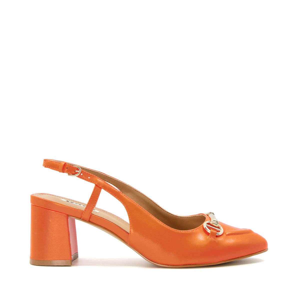 Escarpins corail petit outlet talon