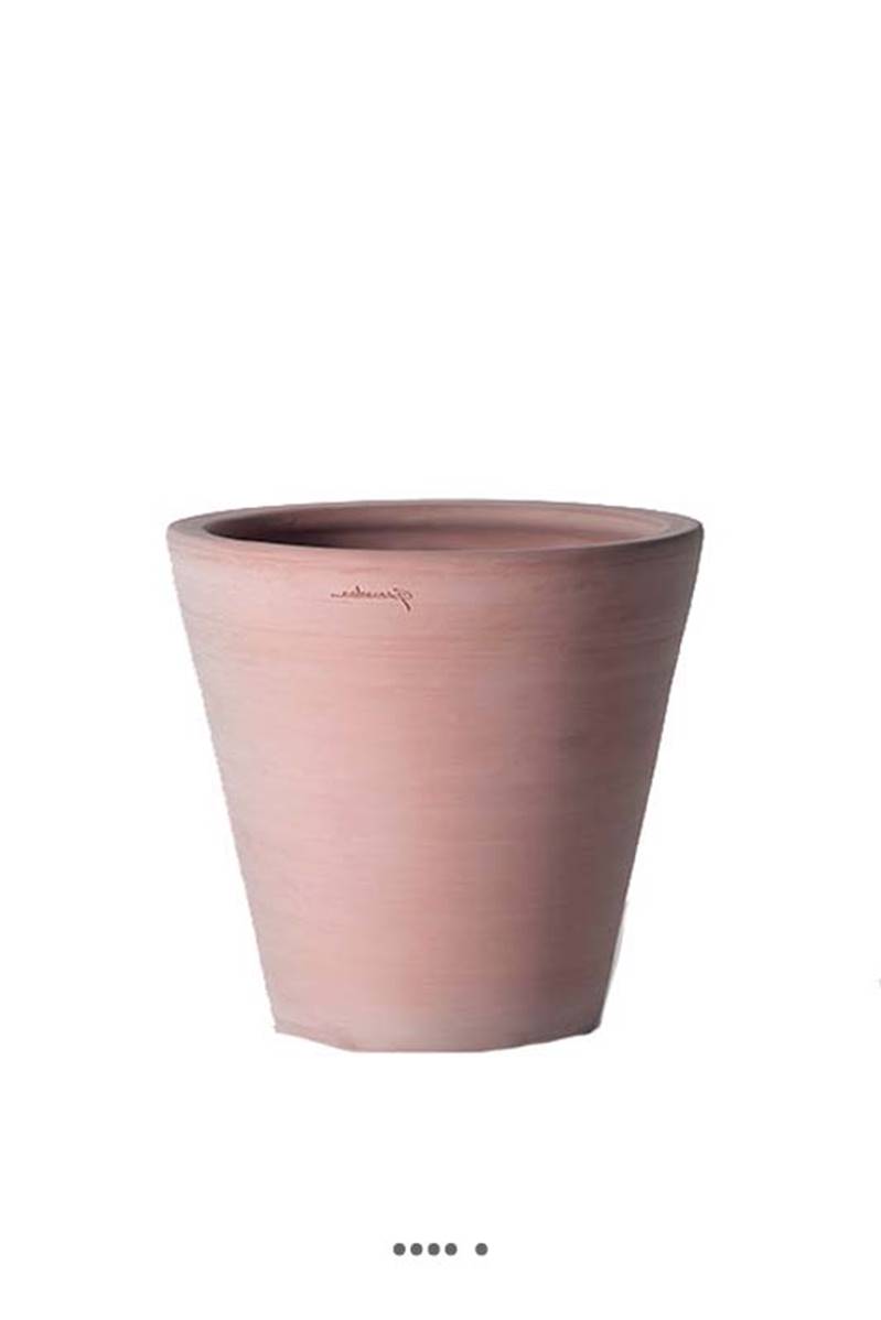 Petit cuvier Haut contemporain en terre cuite, H 10, D 10 cm Terre cuite, ARTIFICIELLES