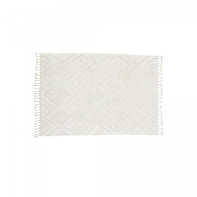 Tapis rectangulaire blanc  bohème en laine 230cm OTHMAN MEUBLES & DESIGN