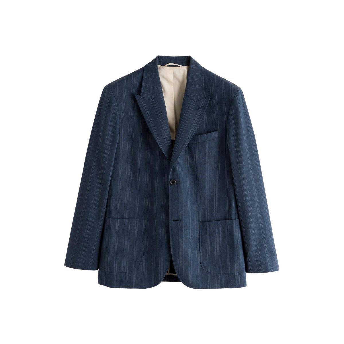 Veste de costume casual en lin mélangé rayée, NEXT