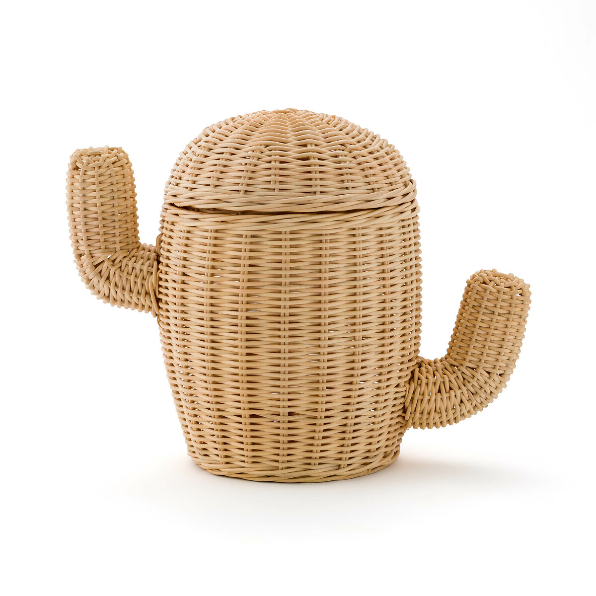 Torci Rattan Cactus Basket with Lid