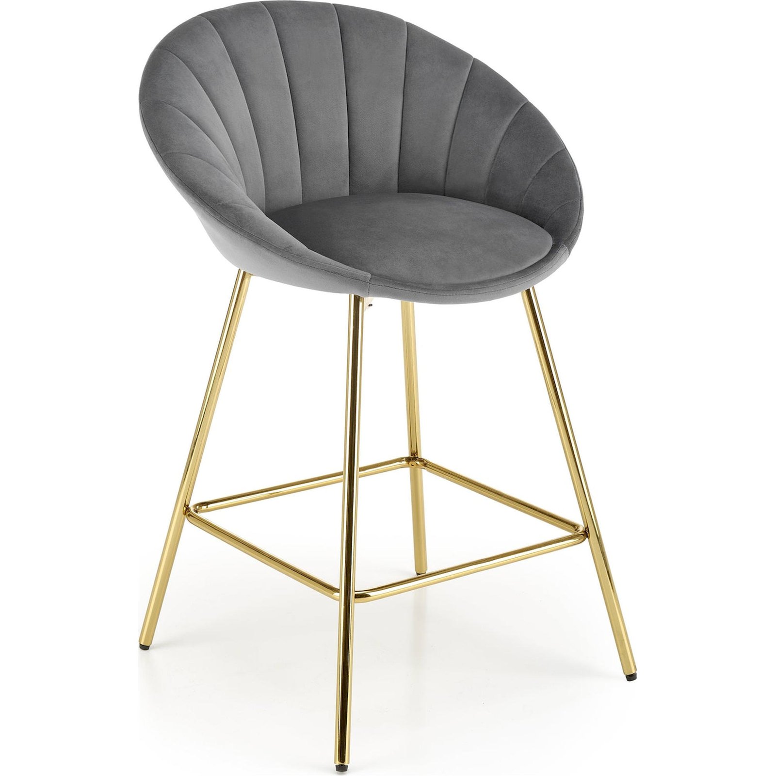 Tabouret de bar velours collection IDALED, RECOLLECTION