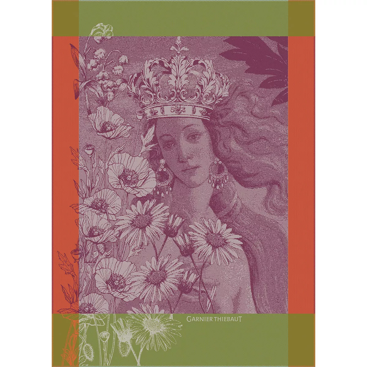 Torchon pur coton VENUS REINE, GARNIER THIEBAUT