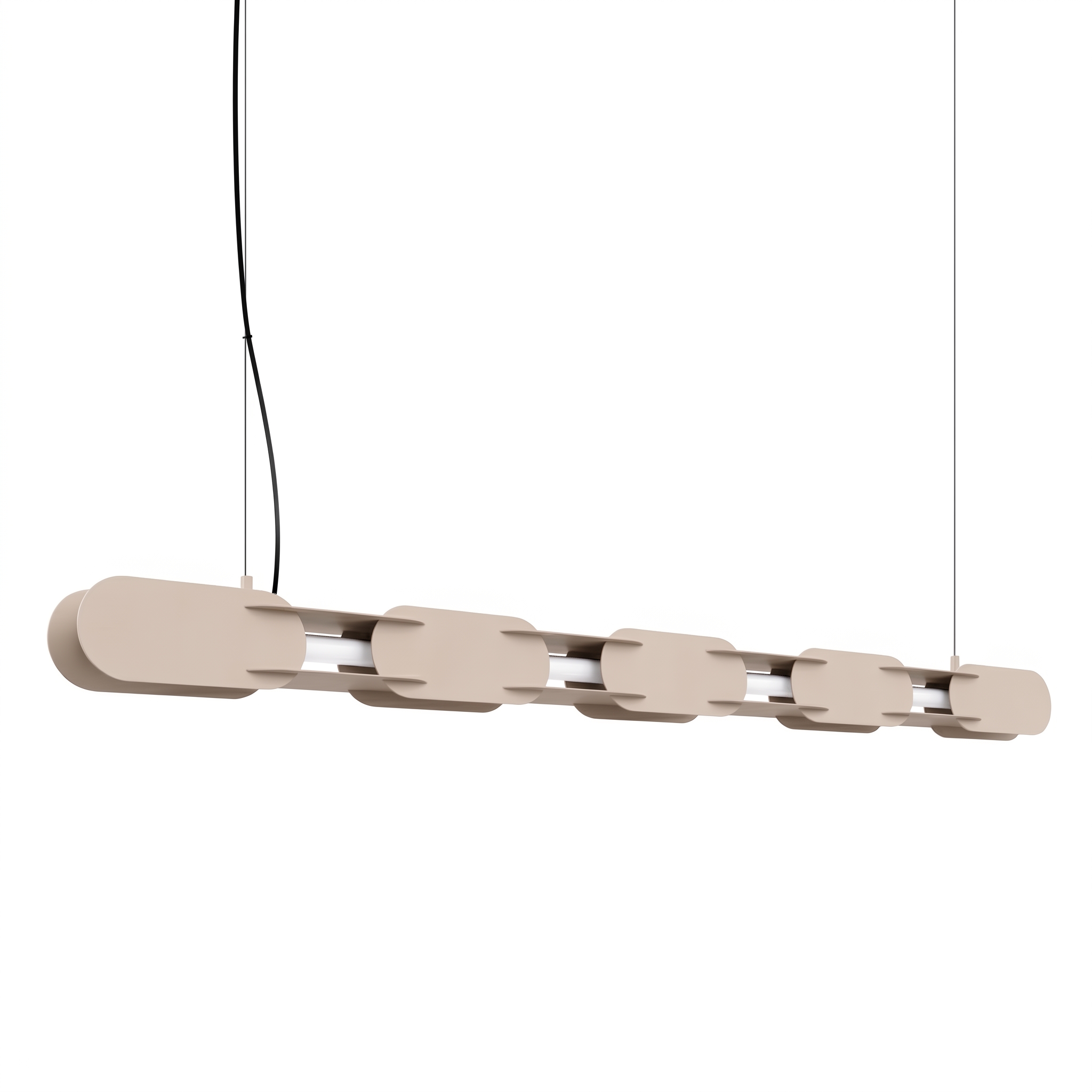Suspension Acier Taupe LED 1 Chain, EDEN