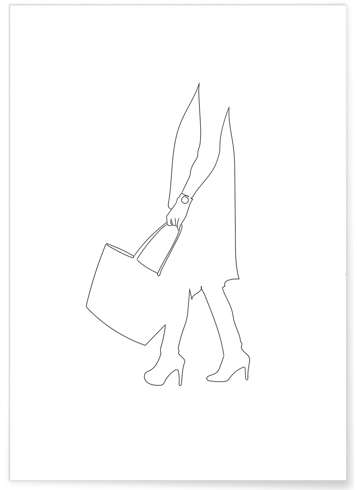 Affiche Line Art Women 7, L'AFFICHERIE