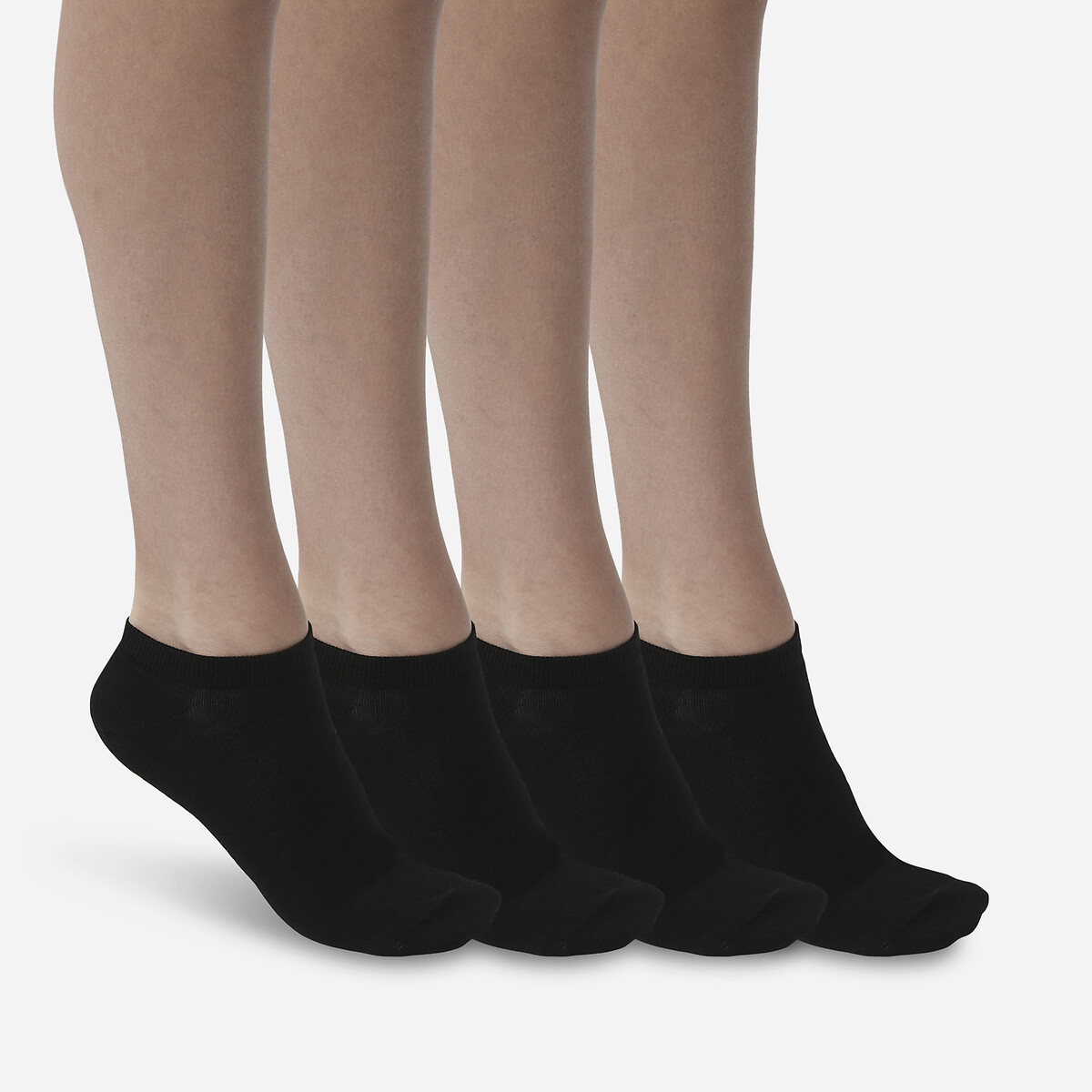 Image of Pack of 4 Pairs of Socks in Cotton