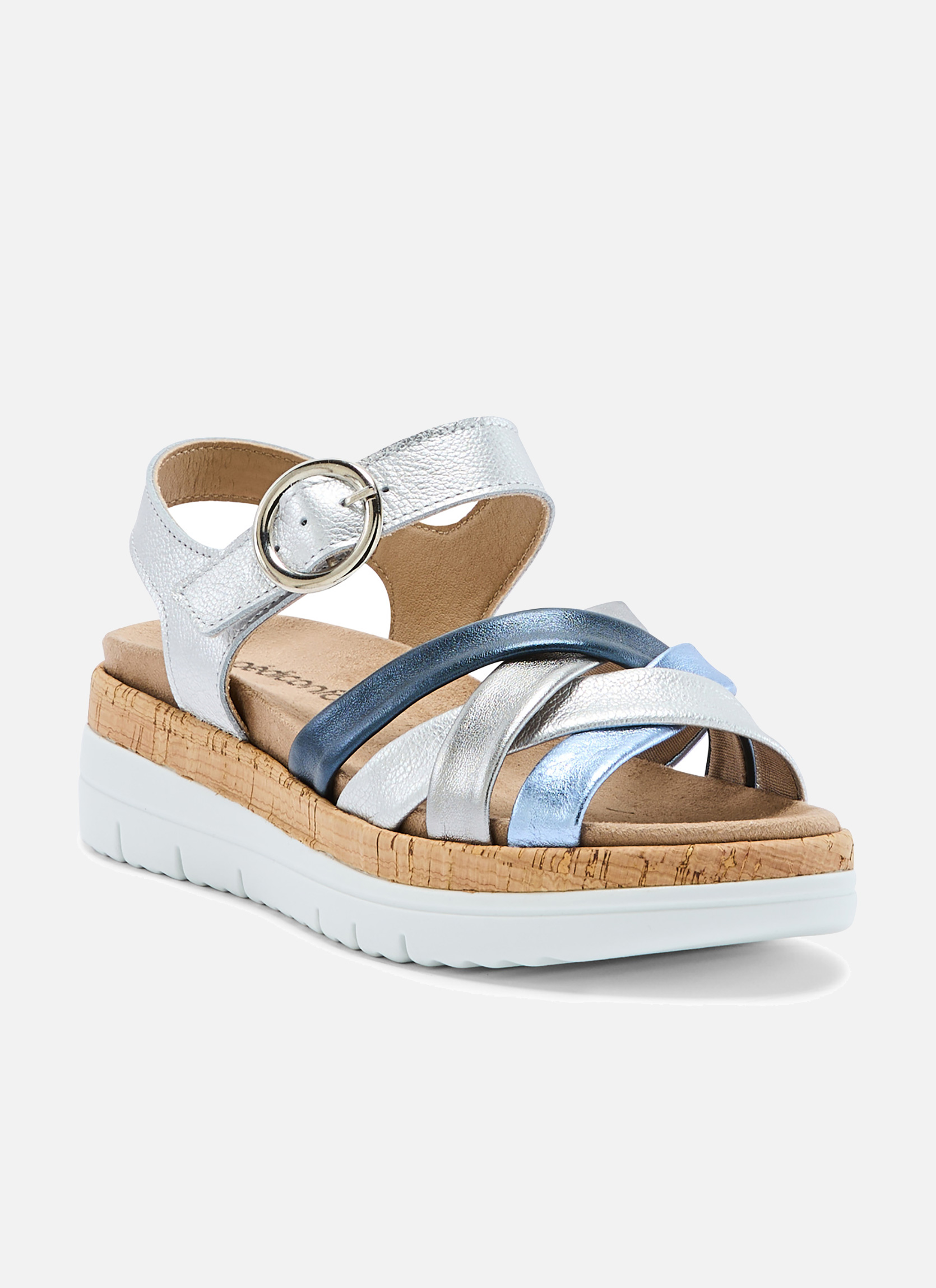 Sandales patte scratch semelle amovible, PEDICONFORT