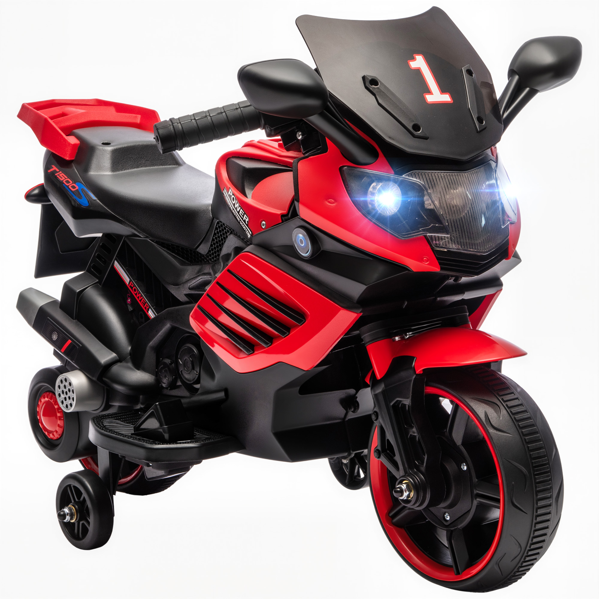 Moto électrique à conducteur assis PP Rouge, AIYAPLAY