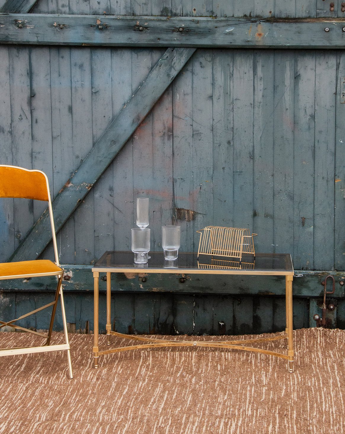 Table basse en verre Liv N°74 - Bon état, DEBONGOUT