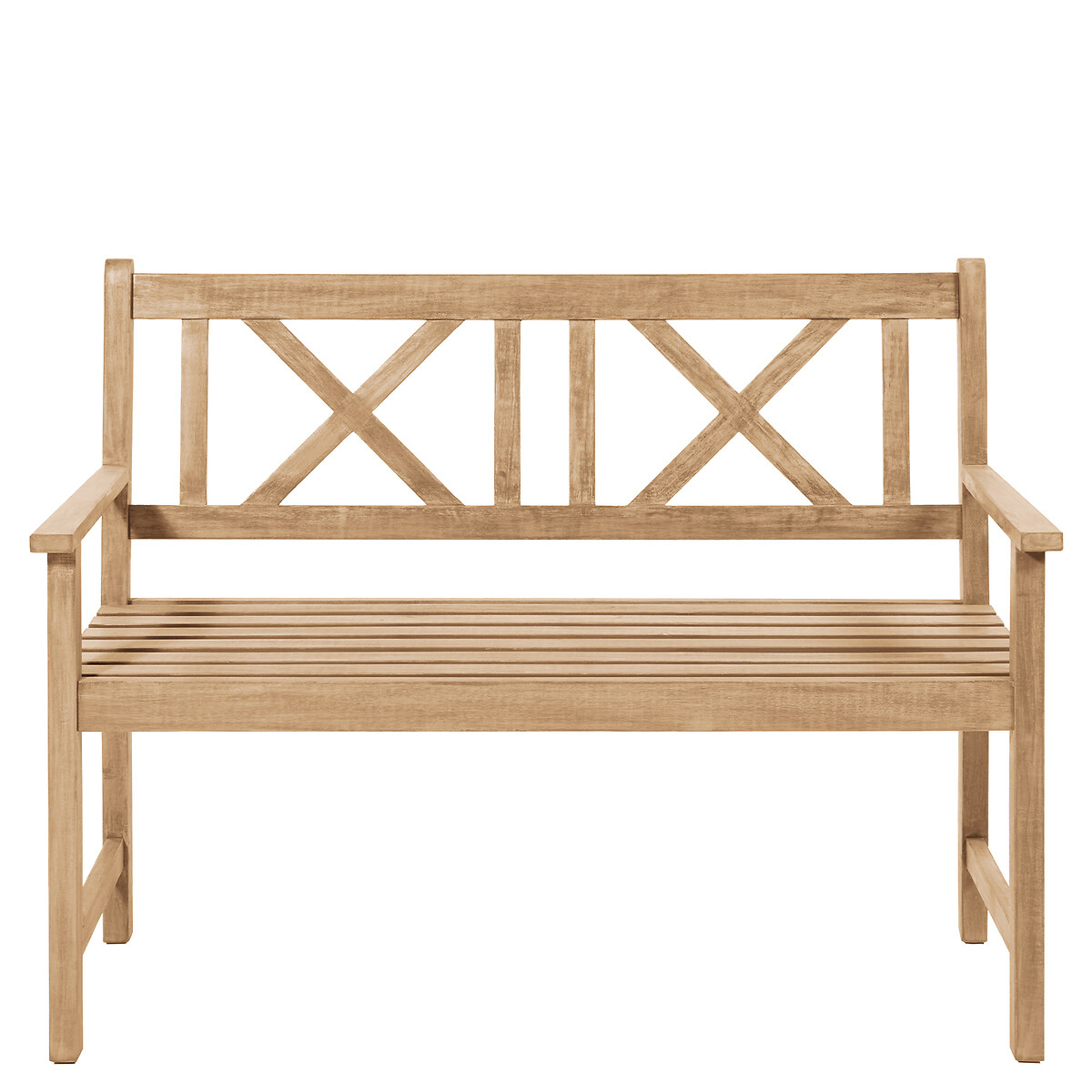 Cambridge 3 Seat Light Teak Wooden Bench, SO'HOME