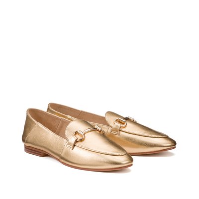 Loafers in leer met morsetti LA REDOUTE COLLECTIONS