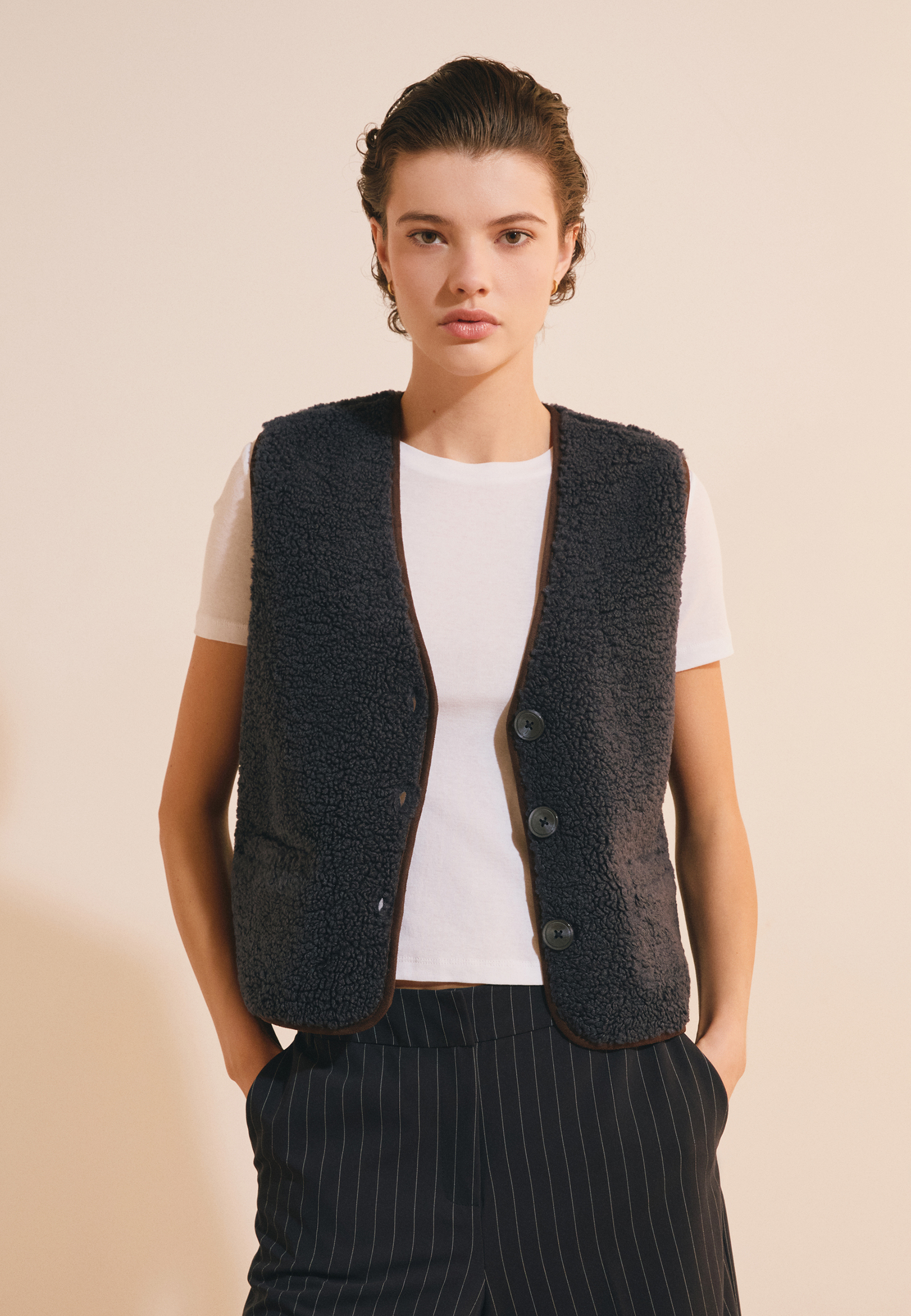 Gilet sans manches effet sherpa JEANNY, ETAM