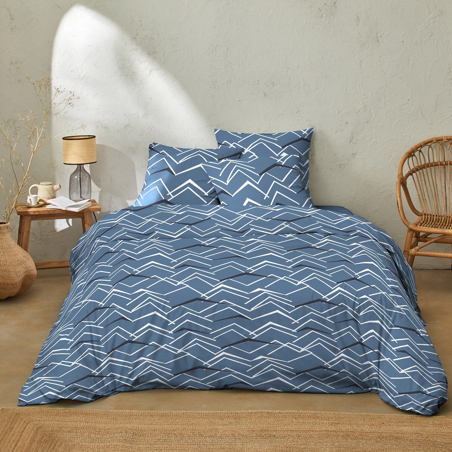 PARURE de couette 3 PCS 100% coton 57 fils COME ON, C DESIGN HOME TEXTILE