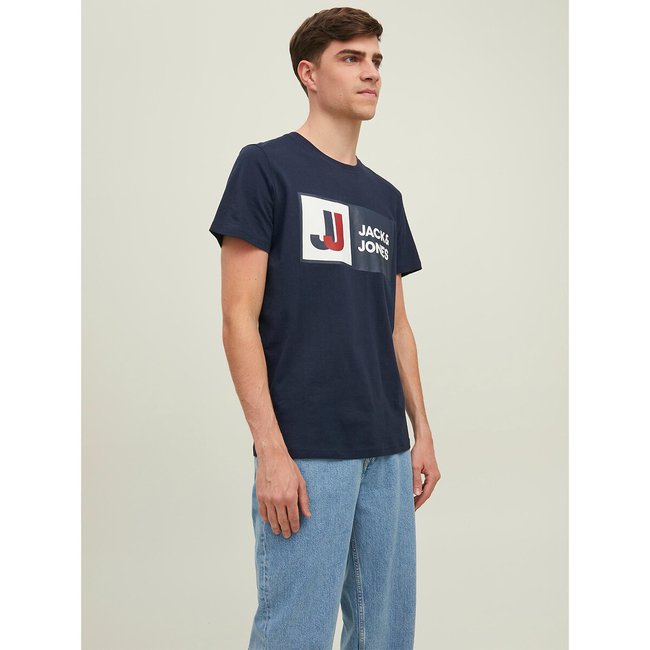Jcologan logo print t-shirt in cotton with crew neck Jack & Jones | La ...