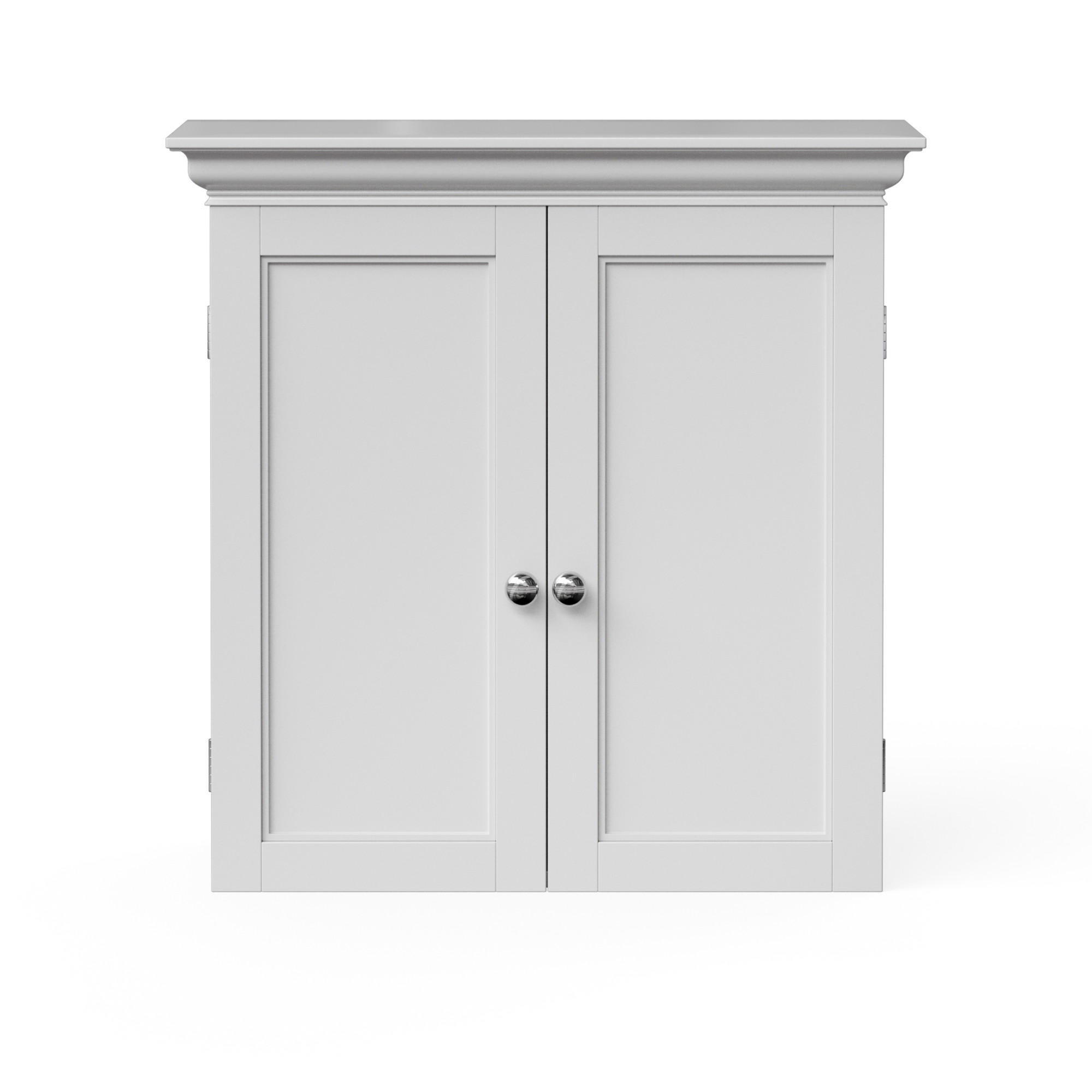 Armoire murale salle de bain, étagères réglables, Blanc, STRATFORD, TEAMSON HOME