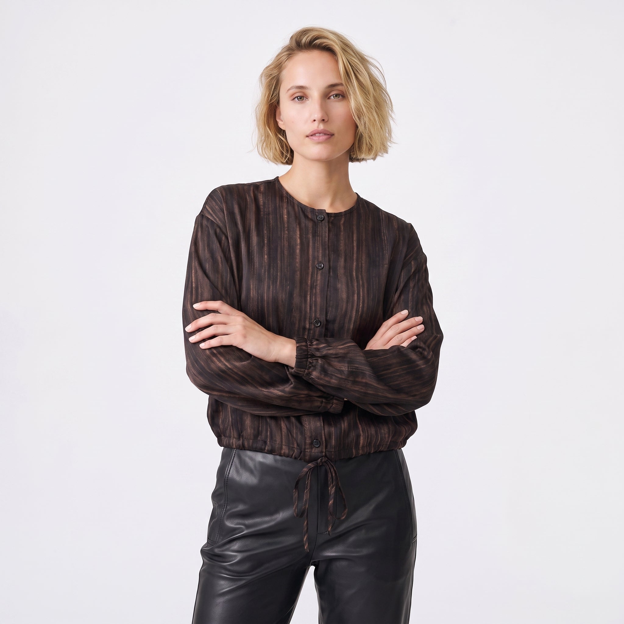 Chemise fluide effet métalisée femme OLELINE, ARTLOVE