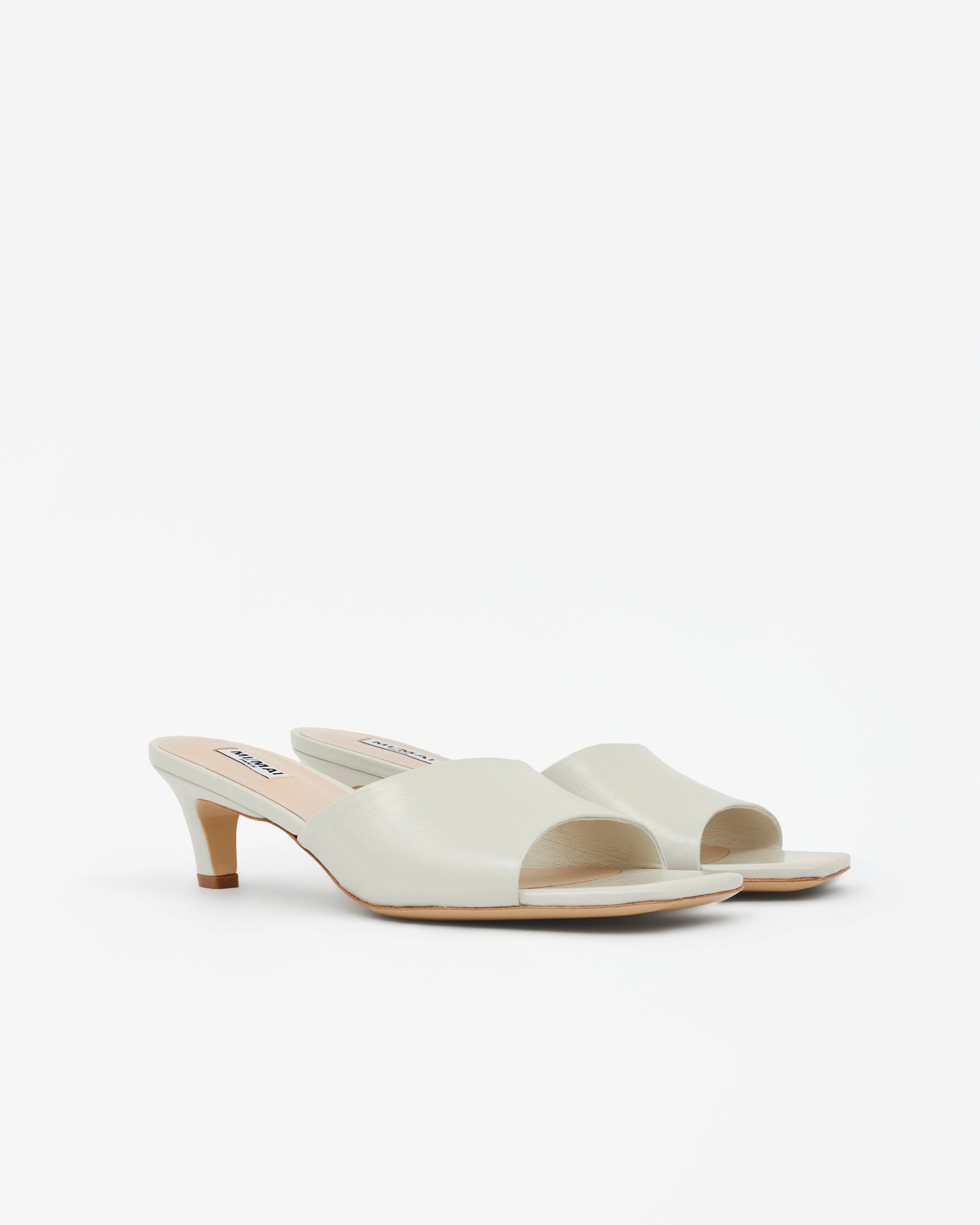 Mules à bout carré et effet froissé LIZ, MI MAI
