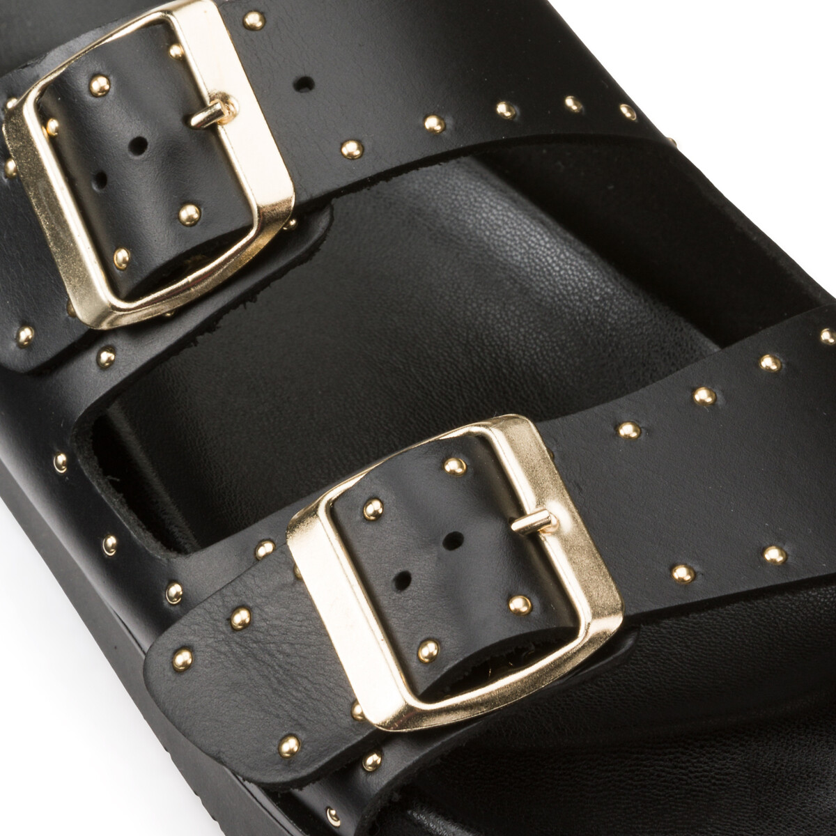 La Redoute Collections Mules de piel, detalle de tachuelas — foto 4