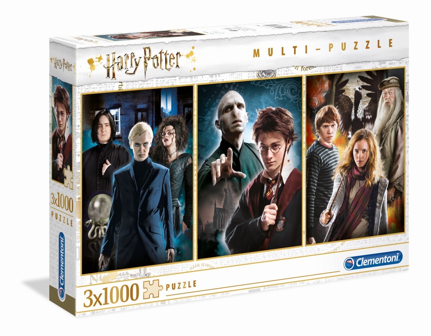 Puzzles 3x1000 Pièces - Harry Potter, CLEMENTONI