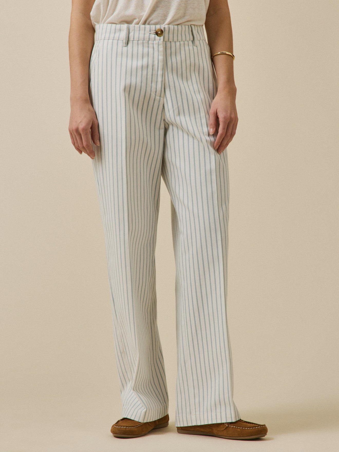 Pantalon large rayé Clara, CYRILLUS