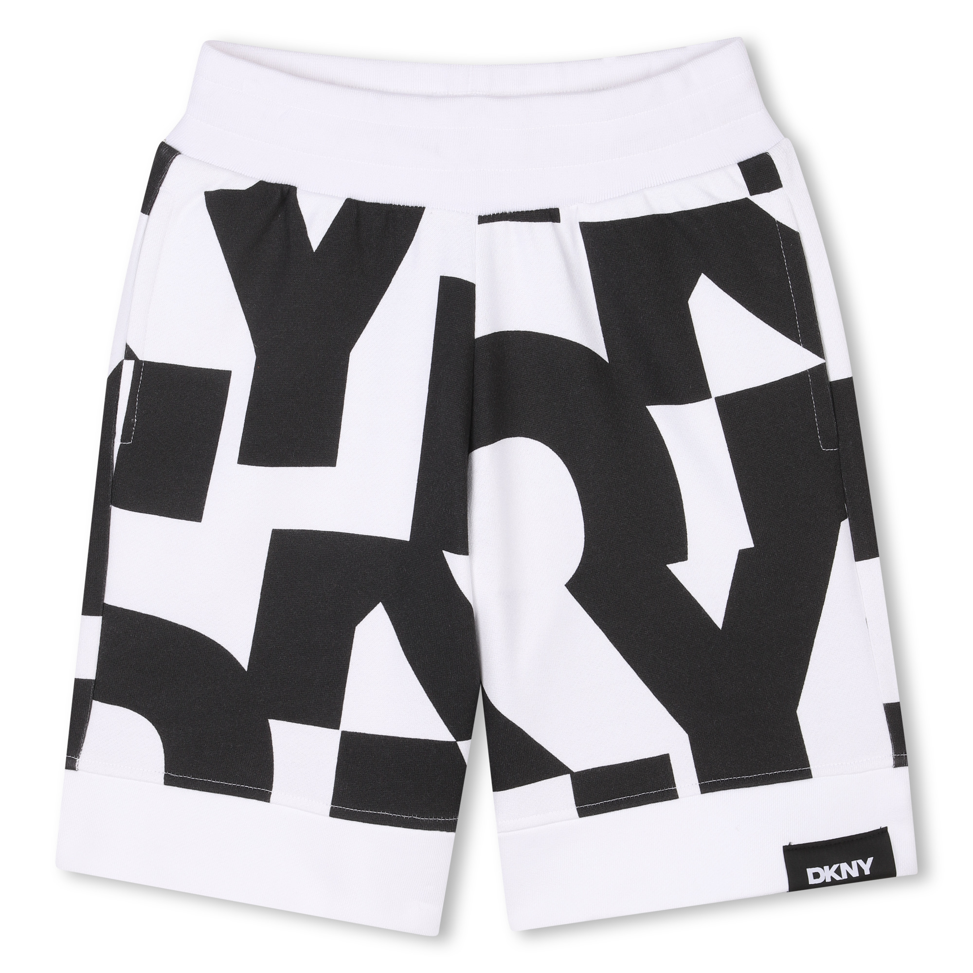 Short bermuda en polaire de coton, DKNY