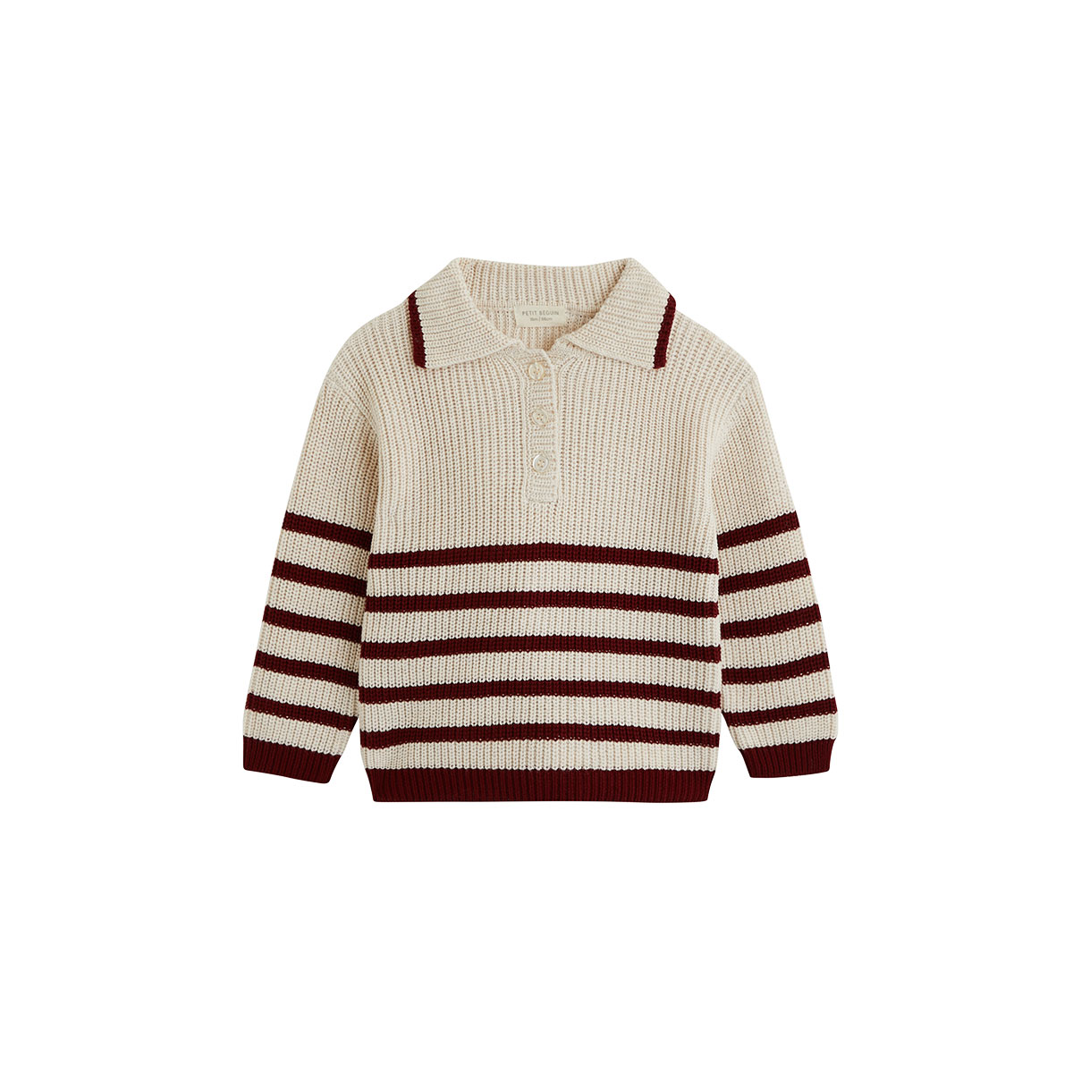 Pull enfant en tricot Pistache, PETIT BEGUIN