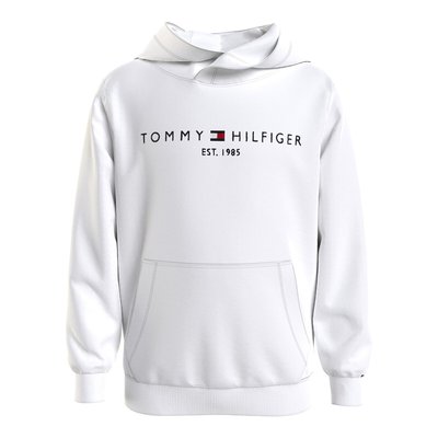 Embroidered Logo Hoodie in Organic Cotton, 10-16 Years TOMMY HILFIGER