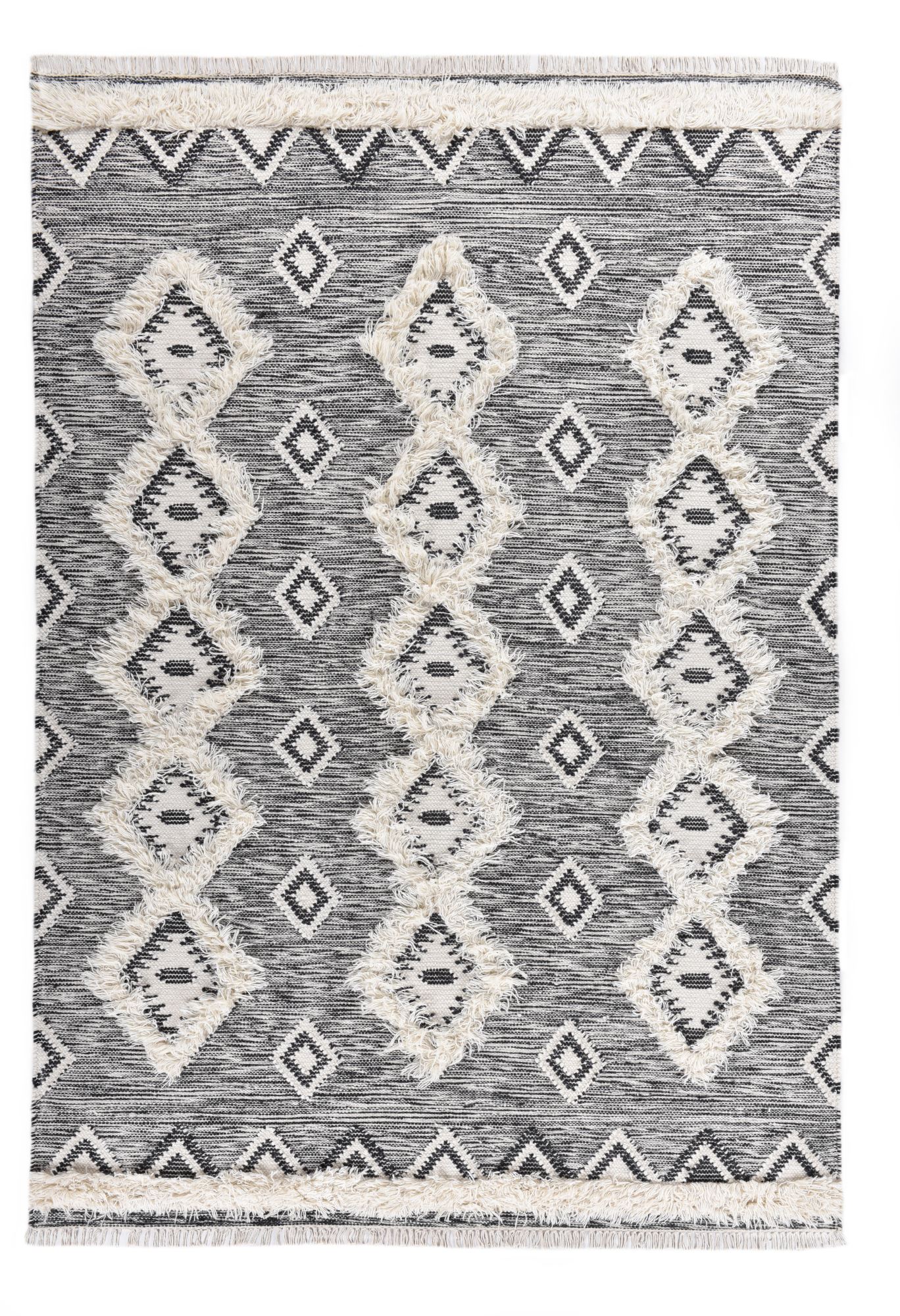 Tapis salon Mora style bohème, tissé main, THEKO
