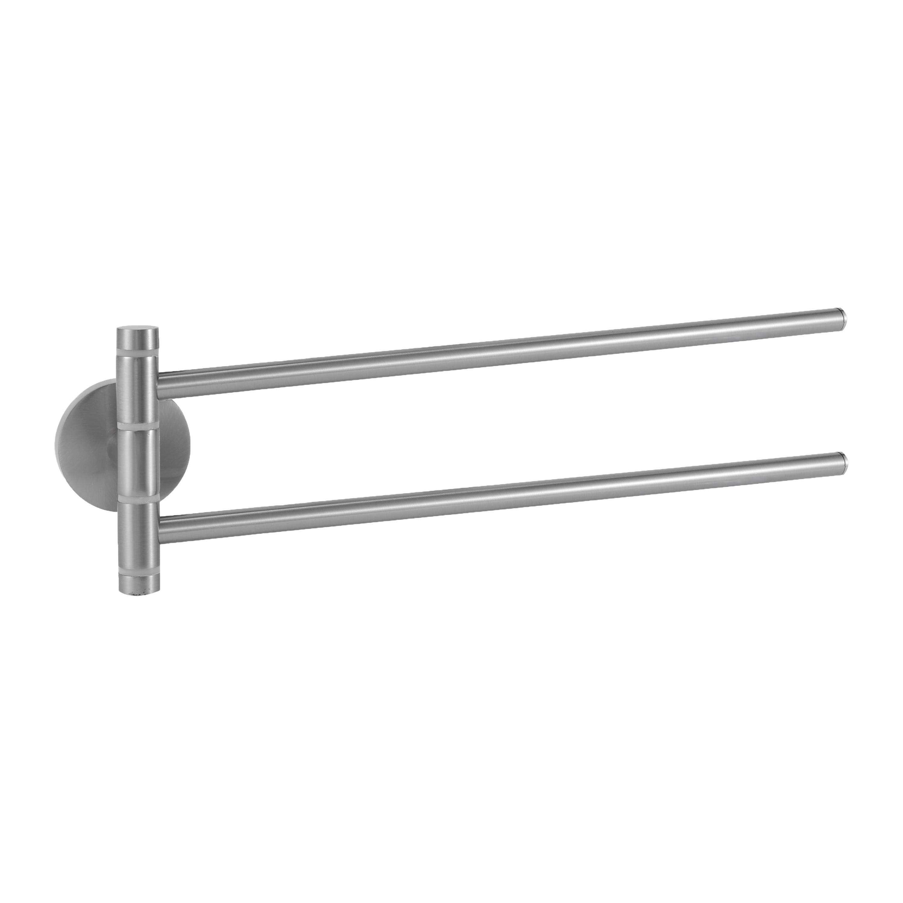 Porte-serviette 2 barres en inox, SUITE, SENSEA