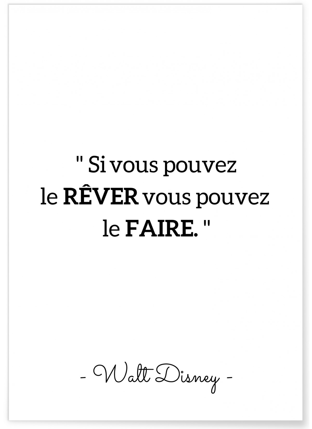 Affiche Walt Disney : 'Si vous pouvez le rêver...', L'AFFICHERIE