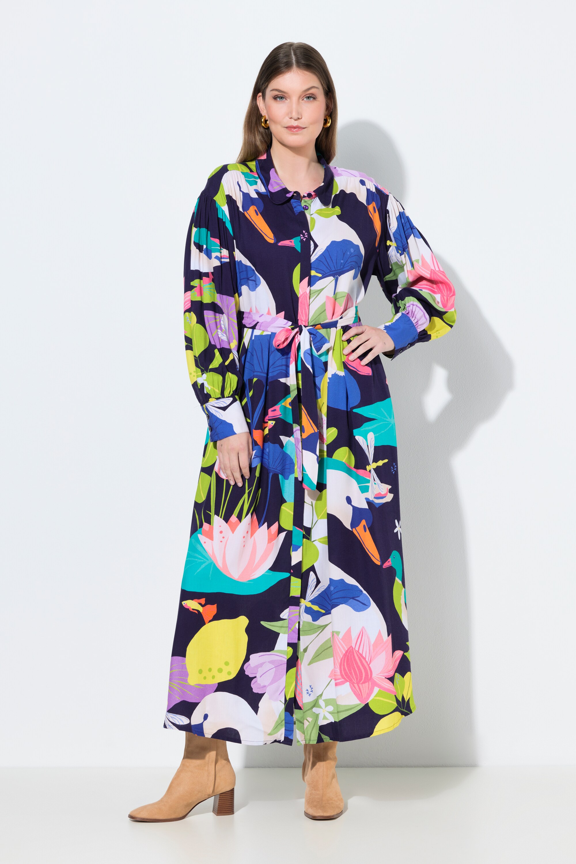 Robe maxi imprimé champêtre, ULLA POPKEN