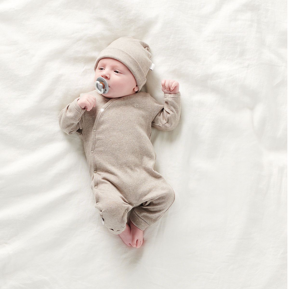 Set bébé naissance - bonnet, moufles et chaussons - 100% coton bio GOTS